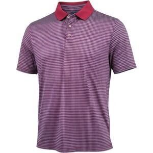 Donald Ross Sport Peachtree Golf Club Polo Shirt Mens XL Red Blue Diamond